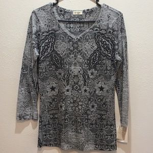 Cactus Embellished Top - NWT